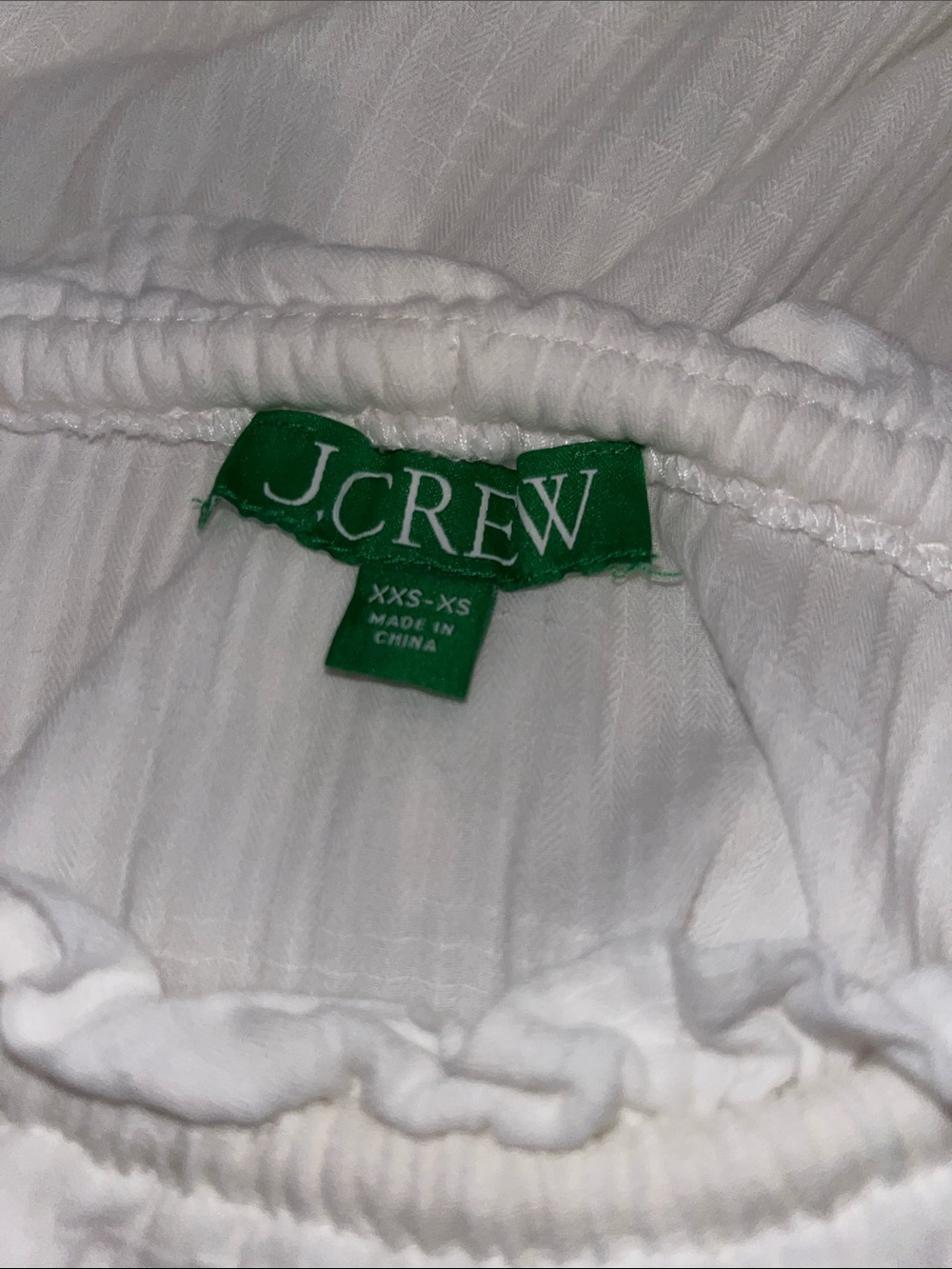 J.Crew Tiered Rope-Tie Sundress in white | size XXS-XS - Picture 8 of 9